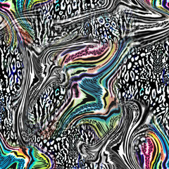 cool abstract animal seamless background tile