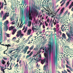 cool abstract animal seamless background tile