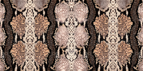 Animal surface seamless print,Pyhton skin, snake pattern, animal skin