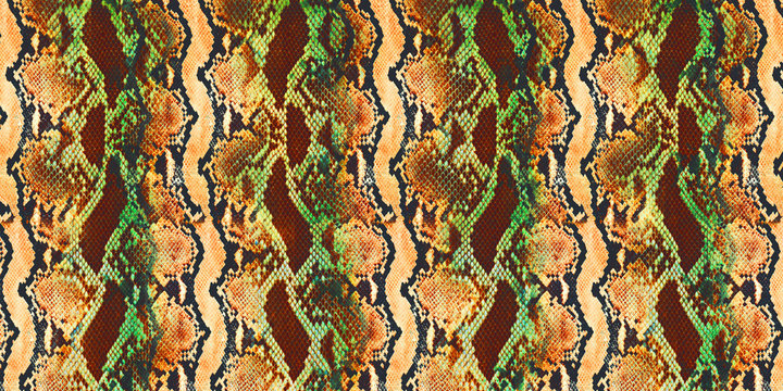 Animal surface seamless print,Pyhton skin, snake pattern, animal skin