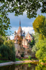Fototapeta na wymiar Famous Vajdahunyad castle in Budapest, Hungary