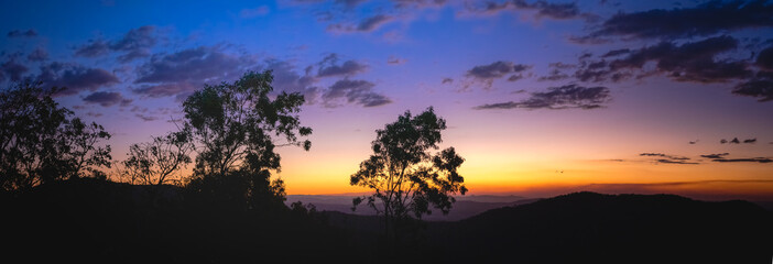 sunset mountain Australian Queensland Tamborine Mountain