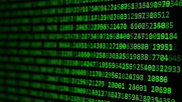 Moving Computer Codes on a monitor 