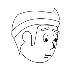 fitness sport excercise lifestyle cartoon in black and white