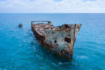 Sapona Shipwreck of The Bahamas in the Caribbean Sea