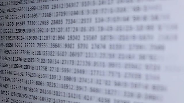Moving Computer Codes on a monitor 