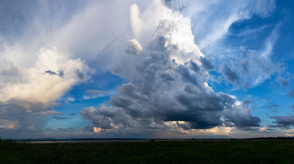 moment of cloud evening time before sunset. 