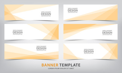 orange transparency banner template, vector illustration