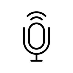 Microphone icon vector design template