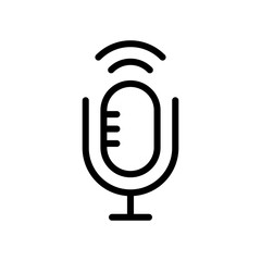 Microphone icon vector design template