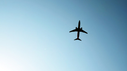 Airplane in the sky