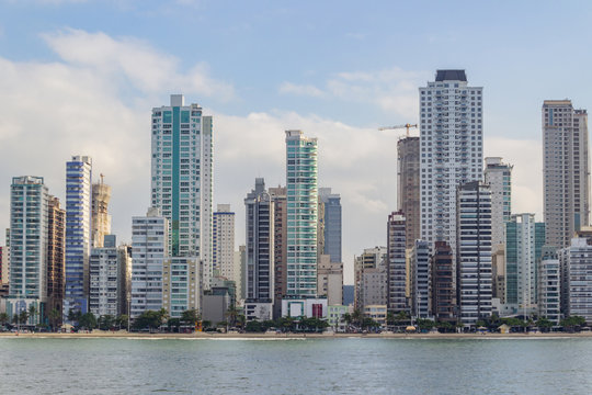 of the city of Balne&aacute;rio Camboriu in Santa Catarina