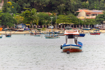 Fototapeta na wymiar gravel beach located in Santa Catarina