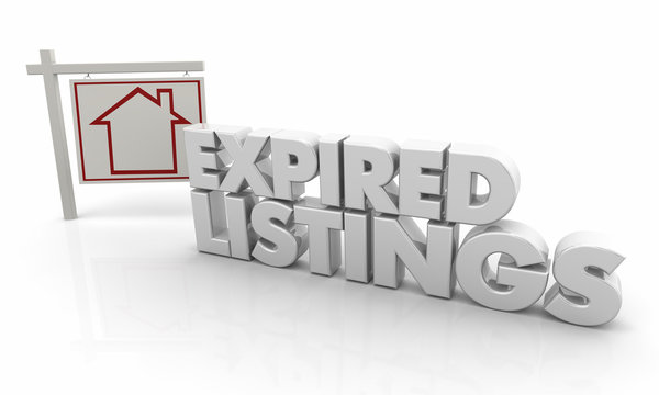 Expired Listings Ended Home House For Sale Sign 3d Illustration