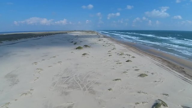 Drone footage of beach at SPI