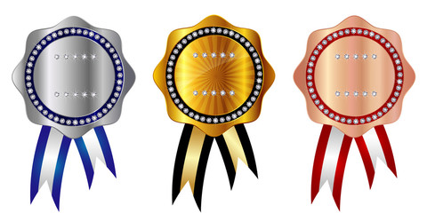 メダル　リボン　金　アイコン