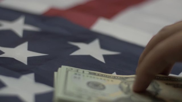 Money on United States Backdrop Corruption Conflict