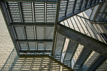 metal emergency staircase