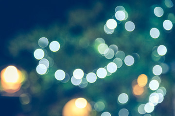 Blur bokeh of light in the city