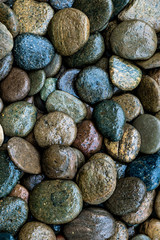 Wet rock river texture