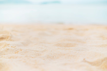 Fototapeta na wymiar Sand with sea sky summer beach concept