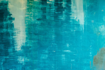 Old cement paint blue wall