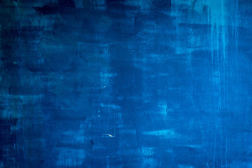 Fototapeta premium Old cement paint blue wall