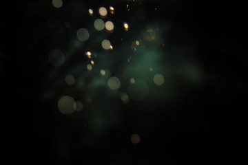 Abstract blur bokeh  on black © pandaclub23