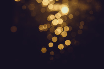 Gold abstract bokeh