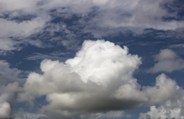 blue sky with clouds