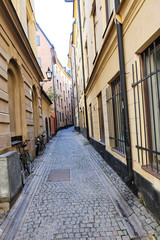 narrow street in old town