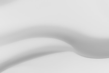 Abstract white , Gray background with clean smooth soft wave can use as wedding background and Luxurious background design.