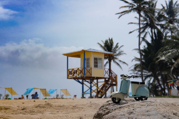 Fototapeta premium hut on the beach