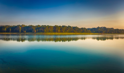  Xuan Huong Lake, Dalat, Vietnam. Panorama