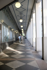 corridor in the center
