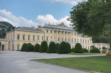 Fototapeta premium Exterior decoration and garden of Villa Olmo in Como.