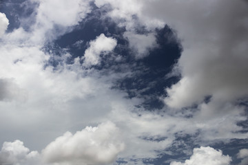 blue sky with white clouds