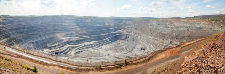 iron ore quarry panorama