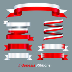 Indonesia ribbons set