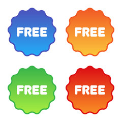 Colorful Set of Free Labels