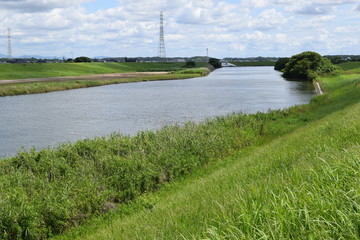 小貝川 茨城県取手市付近 ／...