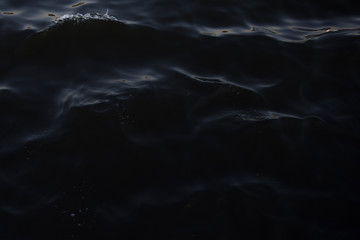 Black waves and storm