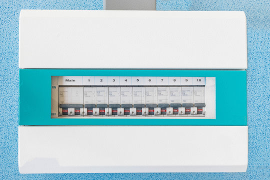 The External Structure Consumer Unit, Circuit Breaker.