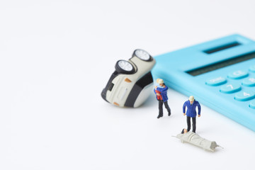 Obraz premium 自動車の事故やお金の問題