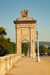 Majestic Eagle Sculpture Guarding Market Street Bridge Wilkes-Barre Pennsylvania