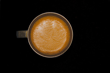 South indian Tea in a steel glass 