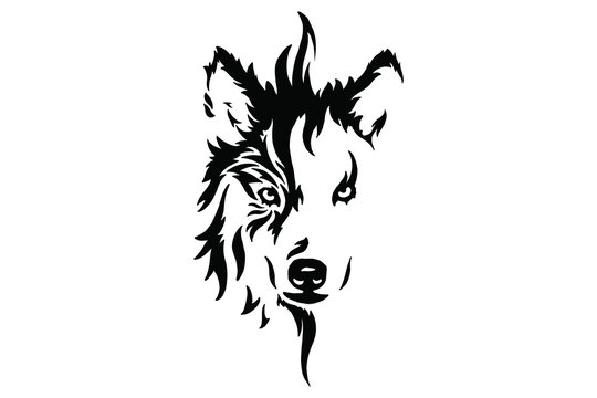 Artistic Wolf Vector Designs: Tribal, Silhouette, Head Illustration