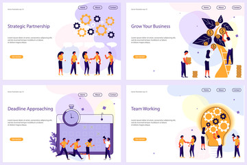 Team of young people are building business