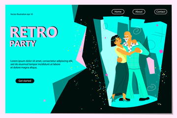 Retro Party Poster Template