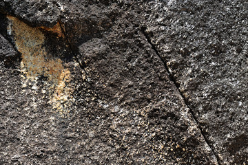 Texture of rocks on the seashore close-up. Natural stone background